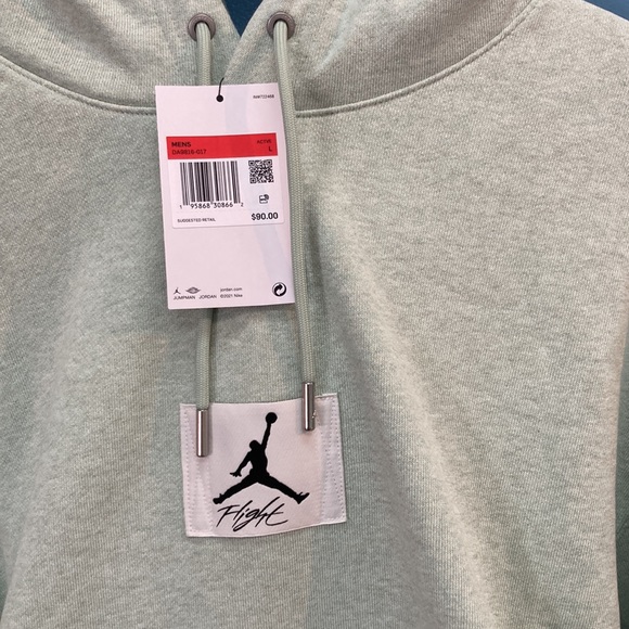 Jordan Essentials Flight hoodie Seafoam Mens size XL - Picture 5 of 9